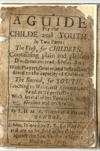 Title Page of A Guide for the Childe and Youth | © Special Collections and Archives, Keele University